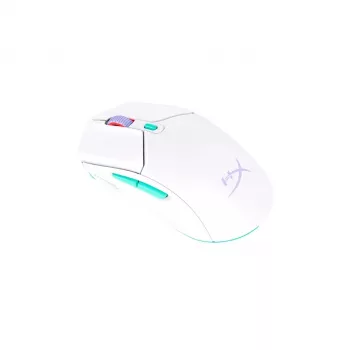 HyperX Pulsefire Haste 2 Core Wls - Mysz gamingowa (biały/zielony/fioletowy)