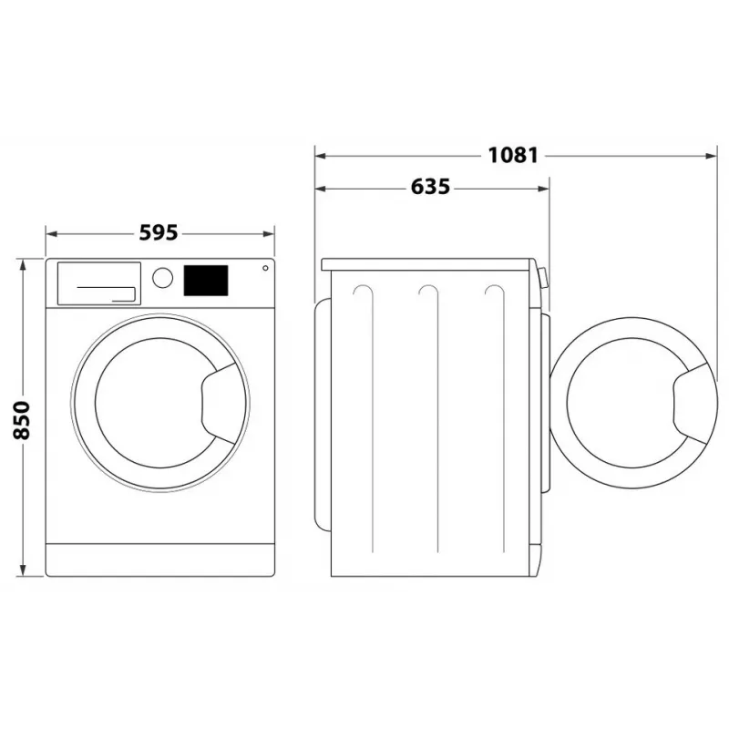 Indesit FFD 11489 BV EE Pralka, A, Ładowanie od przodu, Pojemność prania 11 kg, 1351 obr./min, Głębokość 60,5 cm, Biały | Whirlpool