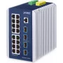 Zarządzalny przełącznik PLANET IP30 przemysłowy L3 16-portowy Gigabit Ethernet