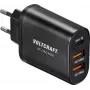 VOLTCRAFT UC-3ACX001 VC-12231145 USB-Charger Socket Outlet Ausgangsstrom (max.) 3000 mA 3 x USB, USB-C™ Socket (Power Delivery) (VC-12231145)