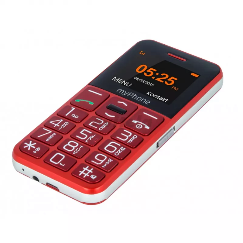 myPhone Halo Easy 4.32 cm (1.7 inch) 70 g Szary, Czerwony Telefon podstawowy