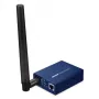 Bridge sieciowy PLANET HLB-100-EU868 802.11ah HaLow, antena zewnętrzna, montaż na ścianę, niebieski, 94×70,3×26,2 mm