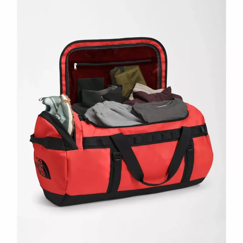 Torba The North Face Base Camp Duffel L 95 L Poliester Czarny, Czerwony