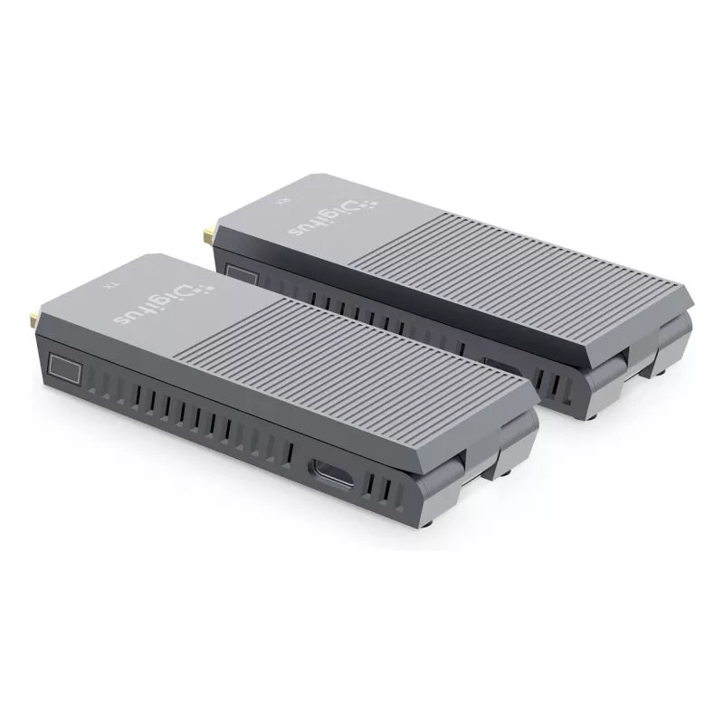 Zestaw bezprzewodowego przedłużacza HDMI DIGITUS DS-55359 — 4K/60Hz, 150 m, nadajnik i odbiornik AV