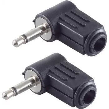 shiverpeaks BS51100-W2 złącze przewodowe 3,5 mm Czarny Męski 2 szt.