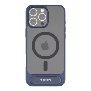 Etui Torras Pstand Series dla iPhone 16 Pro — Niebieskie smukłe lekkie etui ochronne