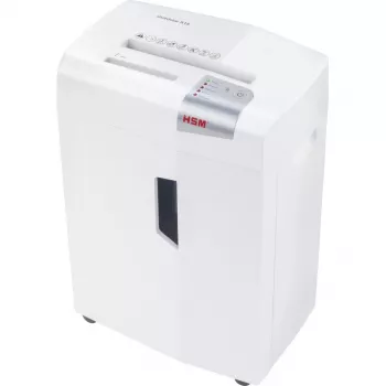 Papier niszczarka HSM X15, cięcie na cząsteczki P-4, 23 cm szerokość robocza, pojemność 16 arkuszy, pojemnik 26 l, srebrny