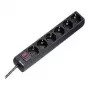 Hama 00030394 listwa przeciwprzepięciowa Czarny 6 gniazd AC 230 V 1,4 m