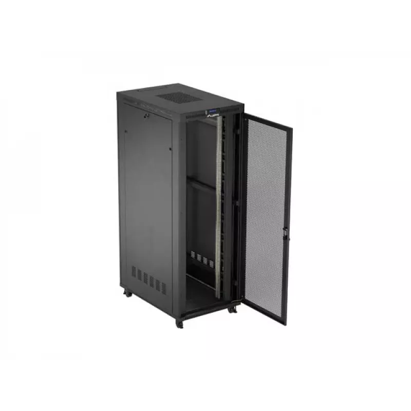 Szafa rackowa LANBERG FF01-8247-23BL 47U wolnostojąca, 2343×800×1200 mm, IP20, 165 kg, obciążenie 1200 kg
