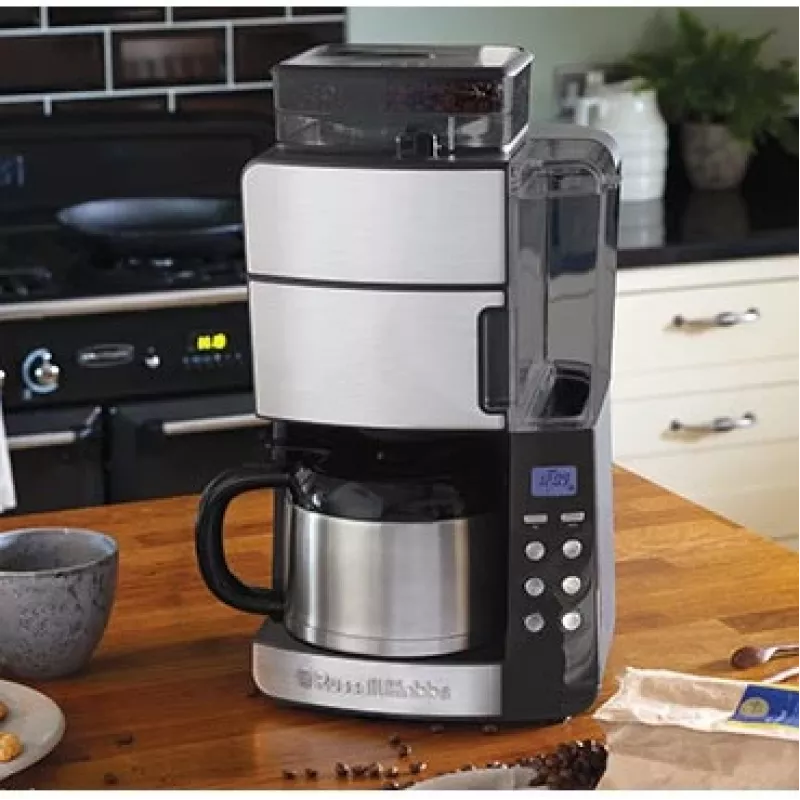 Russell Hobbs 25620-56 Cyfrowy ekspres do kawy Grind&Brew z termicznym dzbankiem
