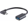 Kabel USB S/CONN 13-30010 USB 3.2 Gen 1 0,1 m USB C USB A Czarny
