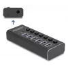 DeLOCK 64326 koncentrator interfejsów USB 3.2 Gen 2 (3.1 Gen 2) Type-C 10000 Mbit/s Czarny