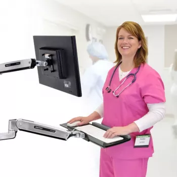 Wall Mount klawiatura Arm Ergotron LX Sit-Stand