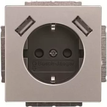 BJ 20 EUCB2USB-866 SCHUKO-/2x USB-Socket Outlet (2CKA002011A6283)