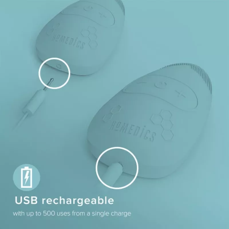 Szczoteczka do oczyszczania twarzy Homedics FAC-350-EUA Honeycomb Silicon, silikonowa głowica o strukturze plastra miodu do delikatnego oczyszczania