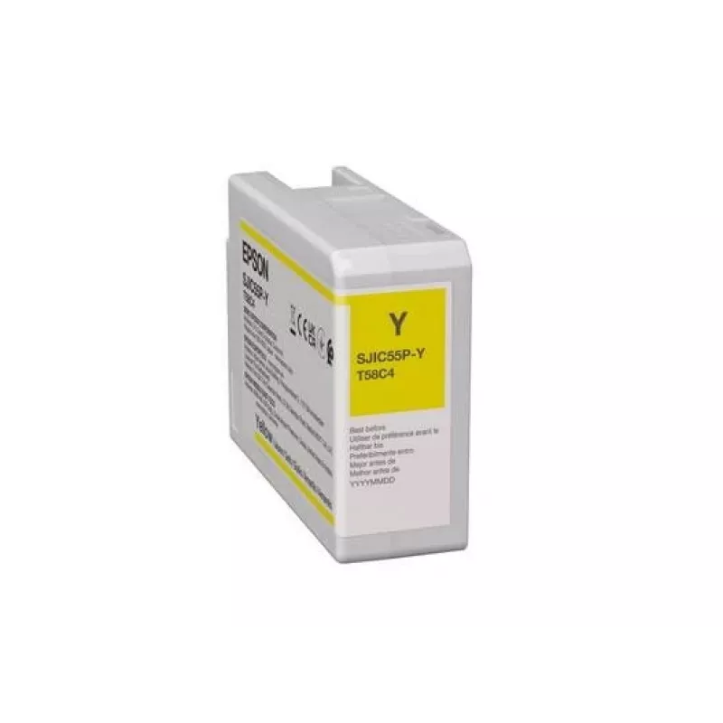 Kaseta z tuszem Epson SJIC55(Y) do ColorWorks CW-D6500/D6000 Żółty
