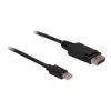 Kabel Mini DP/DP 1.2 DeLOCK 82438 2 m czarny