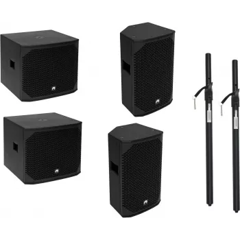 Zestaw PA Omnitronic AZX aktiv M/L 200W, aktywny zestaw głośnikowy Omnitronic, model 20000644