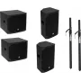 Zestaw PA Omnitronic AZX aktiv M/L 200W, aktywny zestaw głośnikowy Omnitronic, model 20000644