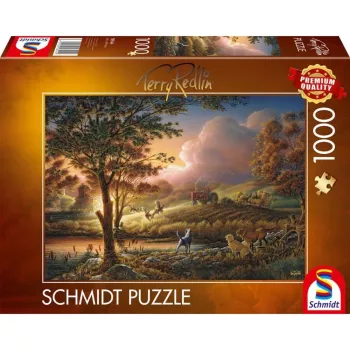 Terry Redlin: Złote słońce nad dojrzałymi polami, Puzzle 1000 elementów