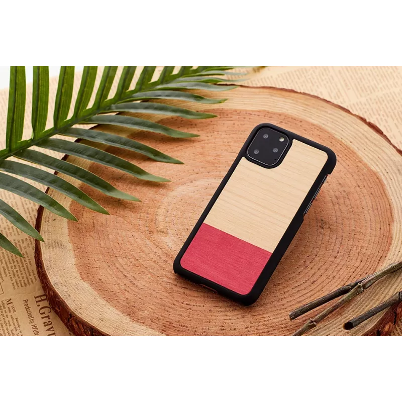 Etui na smartfona man and wood do iPhone 11 Pro Max — czarne etui ochronne