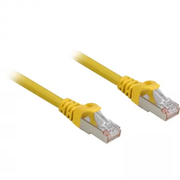 Kabel sieciowy Sharkoon Cat.6a SFTP RJ-45 Cat6a 0,25 m Żółty