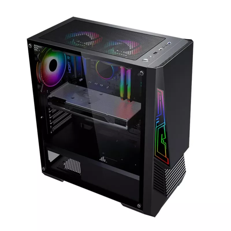 Obudowa | GOLDEN TIGER | Obsługiwane formaty płyt głównych ATX/micro ATX | Czarna | Midi Tower | Buffalo M730i | BUFFALOM730I