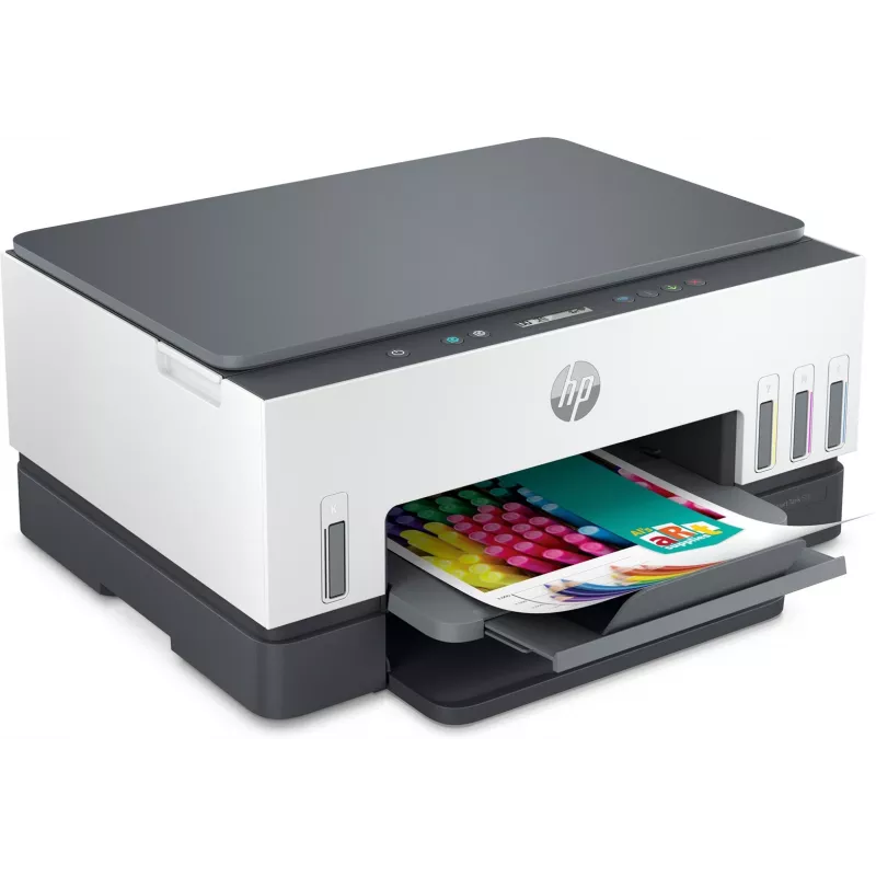 Wielofunkcyjna drukarka HP Smart Tank 670 — termiczna atramentowa, kolorowa, A4, Wi‑Fi/Bluetooth, dupleks, 4800x1200 DPI