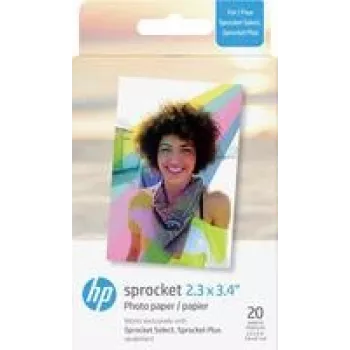 Papier fotograficzny HP Sprocket Plus 5,8 x 8,6 cm (20 arkuszy) do mobilnego druku natychmiastowego