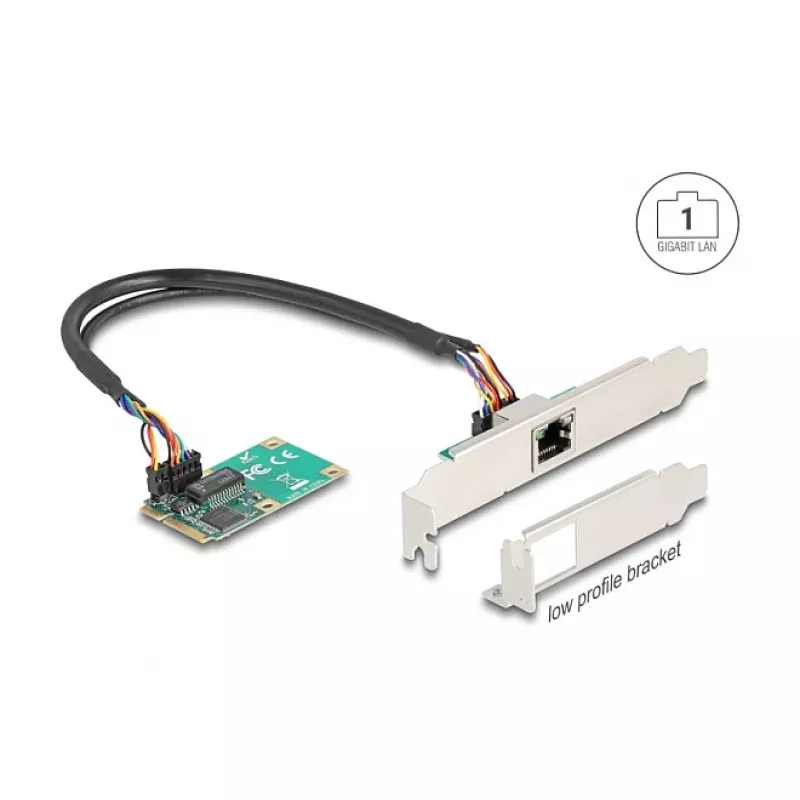 DeLOCK 95268 Wewnętrzny adapter RJ-45 Mini PCI Express 2,5 Gbit/s