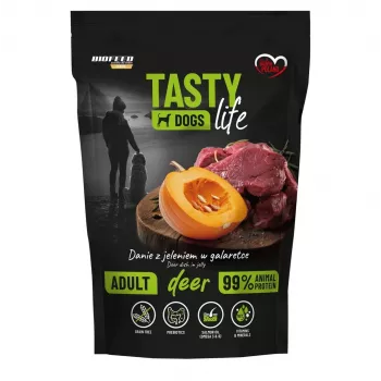 BIOFEED Tasty Dogs Life Deer - mokra karma dla psów - 150g