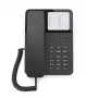 Przewodowy telefon biurkowy Gigaset Desk400 — przewodowy telefon stacjonarny, czarny, model DESK 400