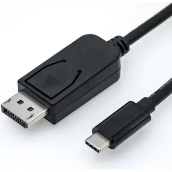 Roline - Zewnętrzny adapter wideo - USB-C 3.1 - DisplayPort - Czarny