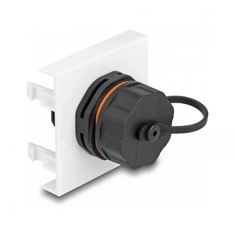 DeLOCK Easy 45 Moduł sieciowy RJ45 Cat.6A 45x45mm 1000 Mbit/s Czarny