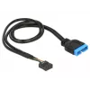 Wewnętrzny kabel USB DeLOCK 83776 0,45 m męski na żeński