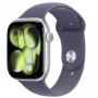 Apple Watch Series 11 GPS + Cellular 42mm Srebrna Aluminiowa Koperta z Fioletowo-Mglistym Paskiem Sportowym - M/L