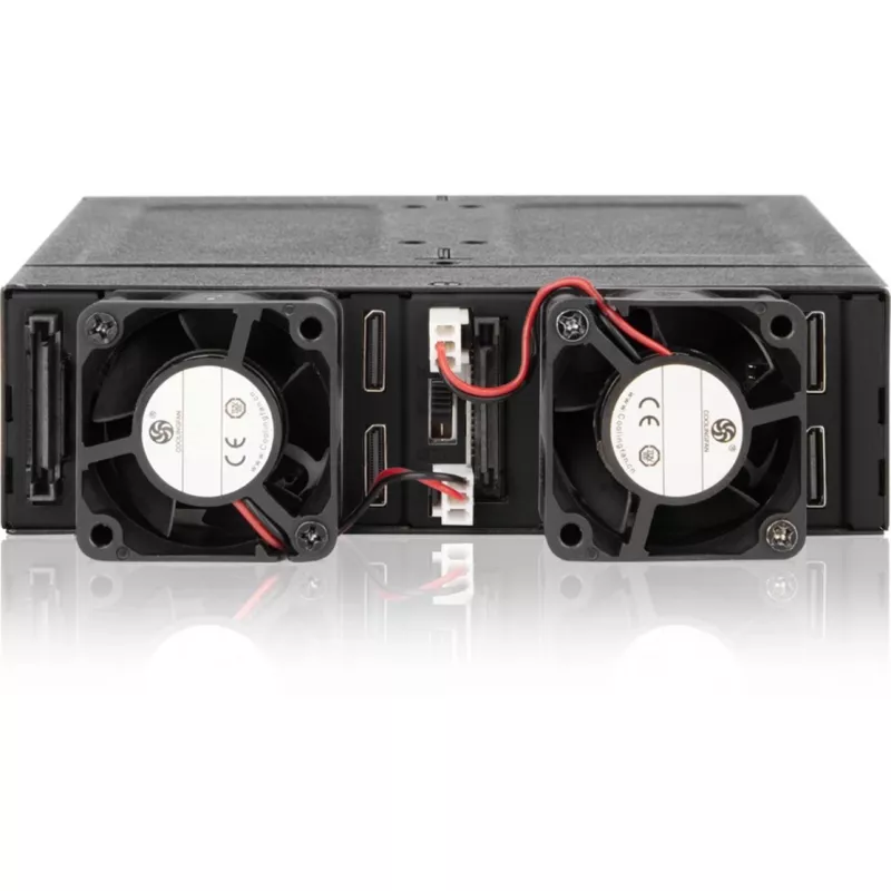 ICY DOCK - ToughArmor MB720MK-B V3 - 4x PCIe 4.0 M.2 NVMe do 4x OCuLink w 1x 5,25-calowej zatoce mobilnej ramce metal czarny z zamkiem na klucz (kompatybilny z trybem tri-mode)
