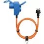 Goobay Camping Adapter Lead 1,5 m pomarańczowy wtyczka CEE do złącza uziemionego IP44