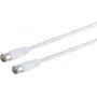 Satellite coaxial kabel ShiverPeaks 80103-128 — 100% shielded, F-Quick to F-Quick, 128 cm