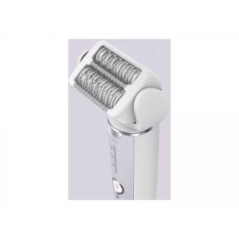 Epilator Panasonic ES-EY30A — 60 pęset, 3 prędkości, Wet & Dry, zasilany bateriami, biały/fioletowy