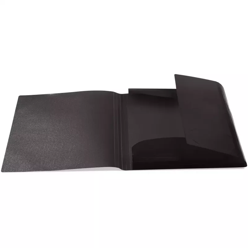 Folder polipropylenowy (PP) HERMA 19501 A4 czarny półprzezroczysty