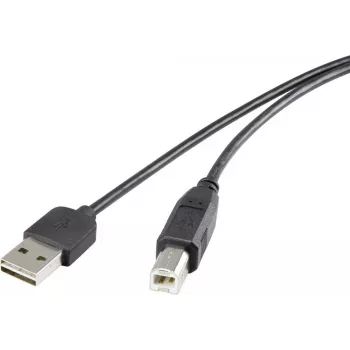 Kabel USB Renkforce Duplex USB A Reversible do USB Type B 2.0, 0,5 m