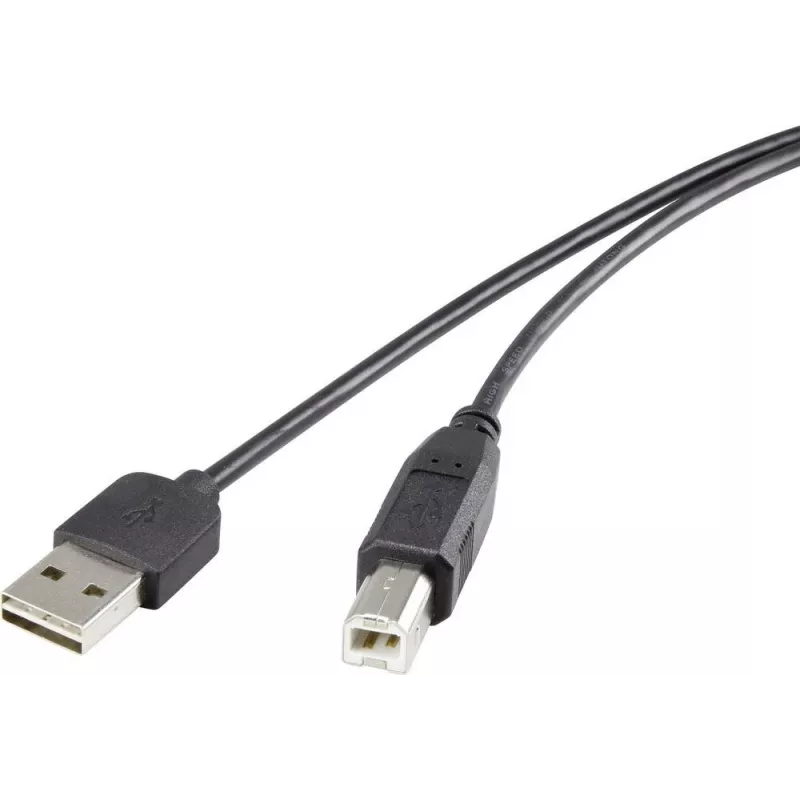 Kabel USB Renkforce Duplex USB A Reversible do USB Type B 2.0, 0,5 m