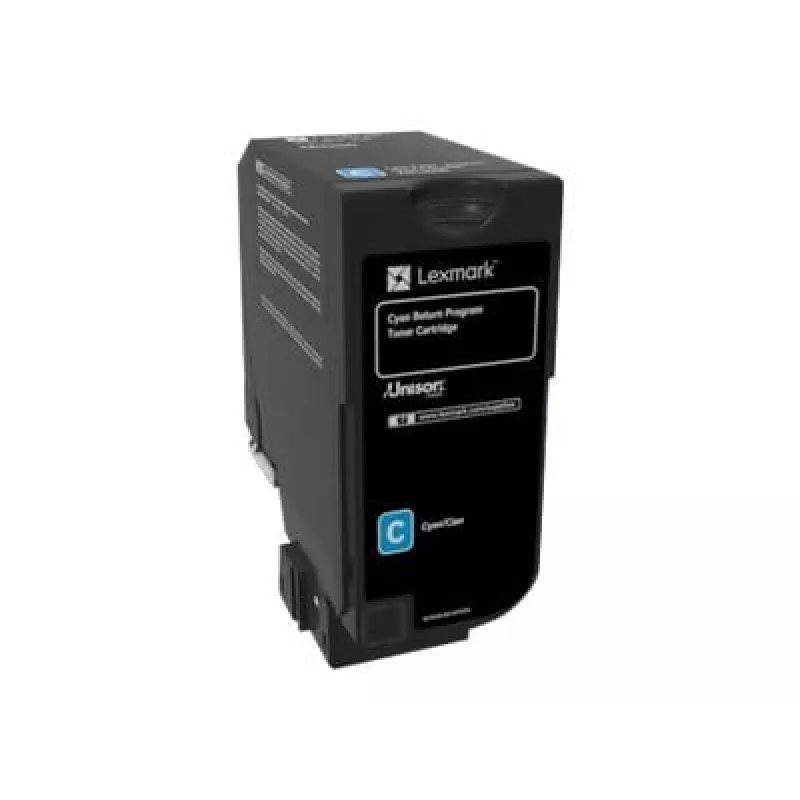 Lexmark 74C20C0 wkład tonerowy 1 szt. oryginalny cyjan