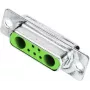 Złącze przewodowe D-Sub 2 Harting 09 69 201 5072 Zielony Metaliczny