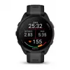 Garmin Forerunner 165 Music - Czarny - Zegarek sportowy z paskiem - Silikon - Łupkowy szary - Rozmiar nadgarstka: 126-203 mm - Wyświetlacz 3 cm (1.2) (010-02863-30)