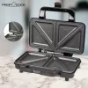 ProfiCook PC-ST 1092 - Sandwichmaker - 900 W - Stal nierdzewna/Czarny