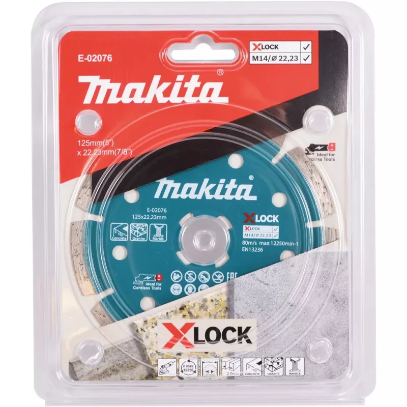 Makita - Tarcza diamentowa - do betonu, granitu, marmuru - 125 mm - do Makita GA041GM201, XGT GA041GZ