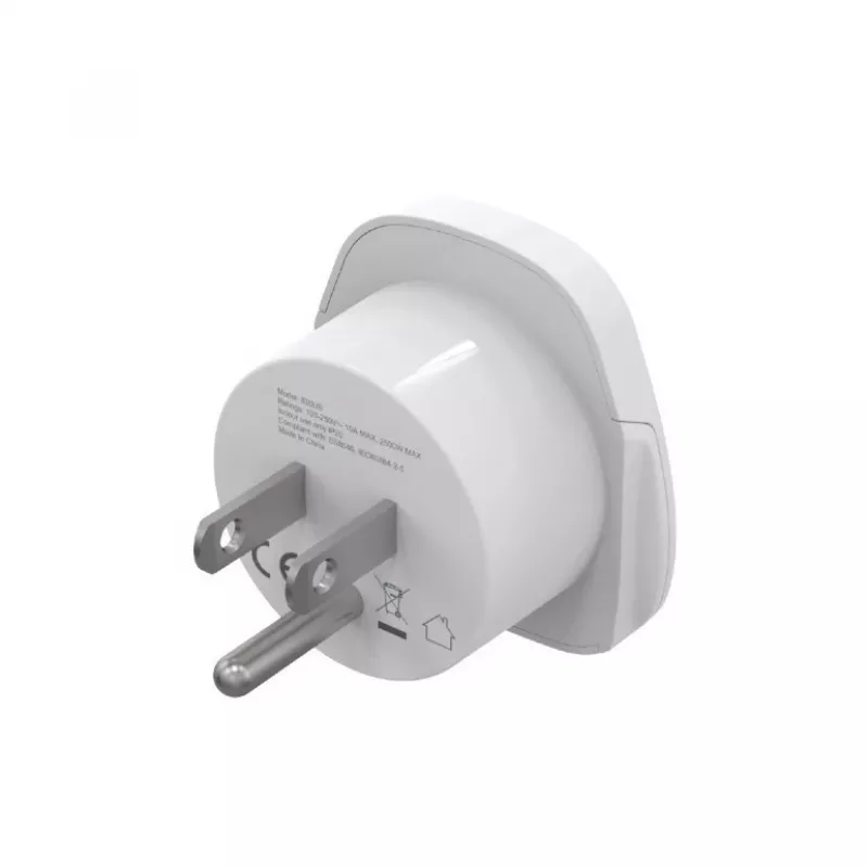 Adapter podróżny GEMBIRD A-AC-USMINTF — Wtyczka światowa na amerykańską, 10 A