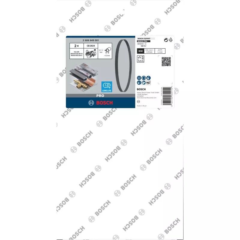 Bosch Brzeszczoty do piły taśmowej CB 2824